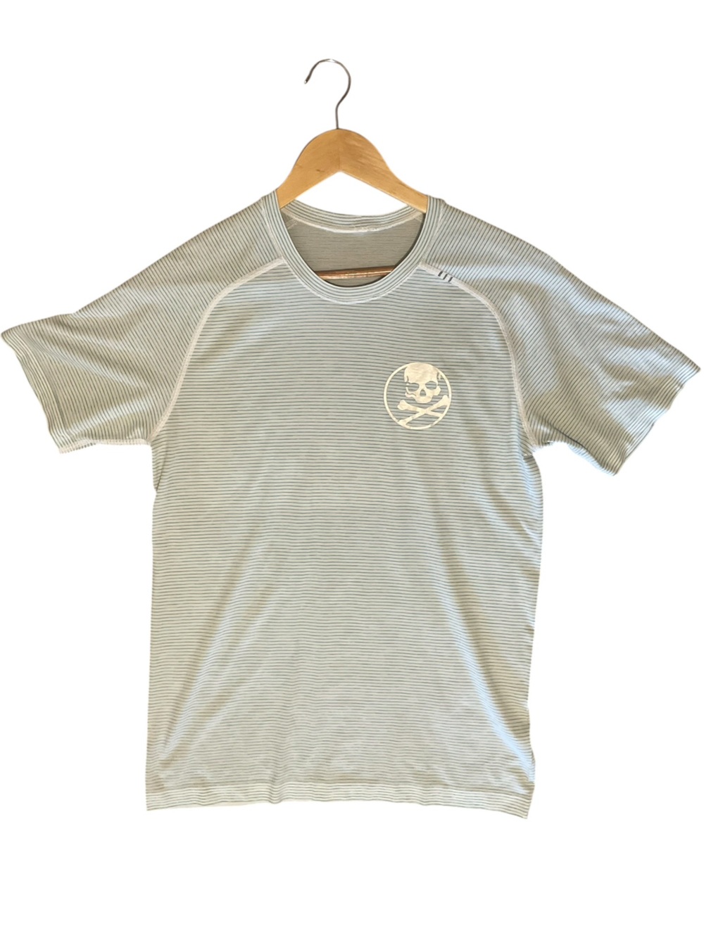 Lululemon x SoulCycle Striped Athletic Tee - Skull & CrossBones